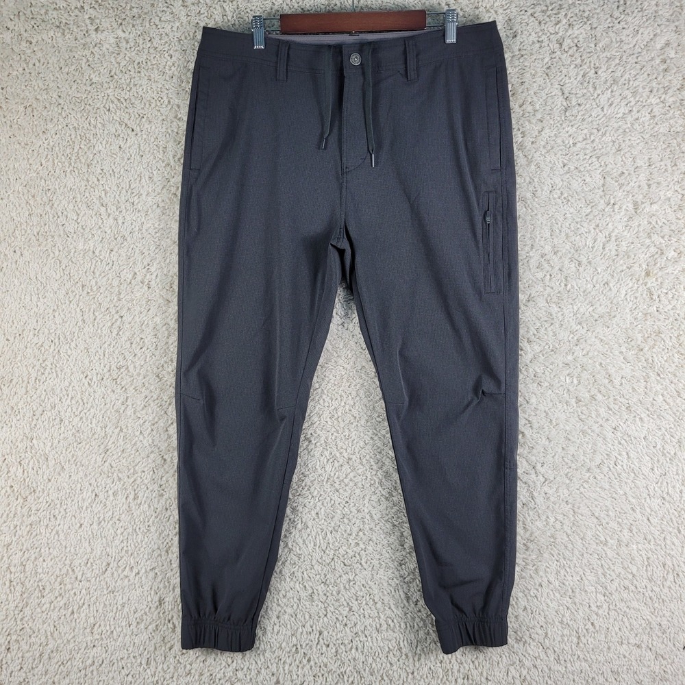 Prana Breathe Joggers Mens 35x29 Charcoal Gray M41203047 Excellent Stretch Pants